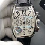 Replica Franck Muller Cintree Curvex Watch SS White Dial Stainless Steel Case